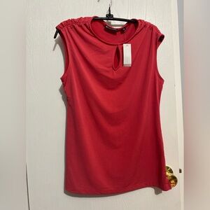 NWT New York & Company Pink/Red Color Small Sleeveless